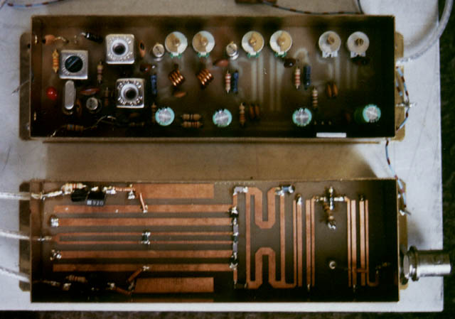 Closeup of the interferometer hardware