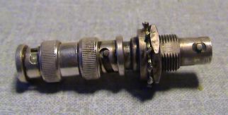 A photo of the BNC delay line
