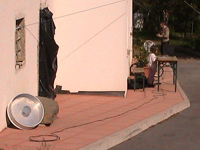 Setup for the first test of SIDI