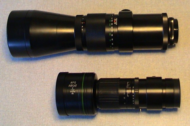 Size compared with Pentacon 5.6 500