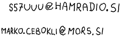 My email addresses in handwriting