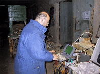 In action at his repeater site