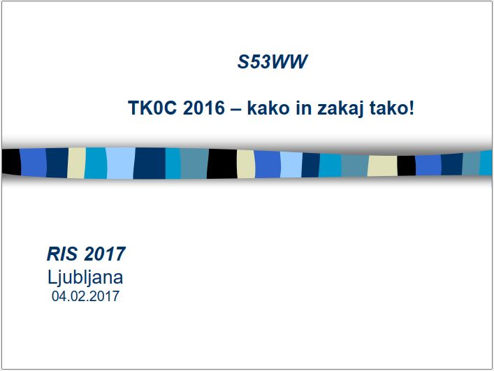 RIS2017 (TK0C 2016 - kako in zakaj tako!)
