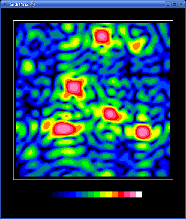 Recalculated image of the GPS constellation