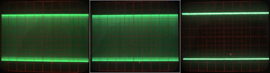 Photos of oscillograms