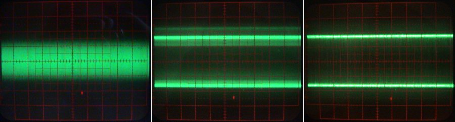 Photos of oscillograms
