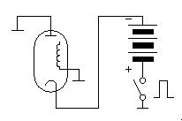 a simplified schematic of a pulse tester