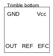 Trimble OCXO pinout (bottom view)