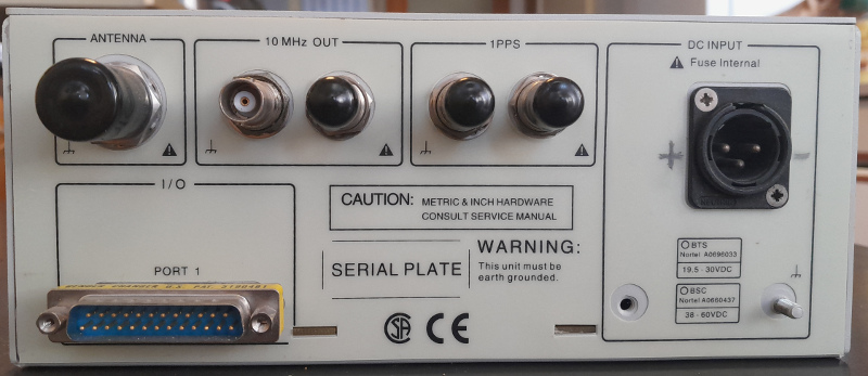 Z3805, back side connectors