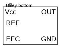 Bliley OCXO pinout (bottom view)