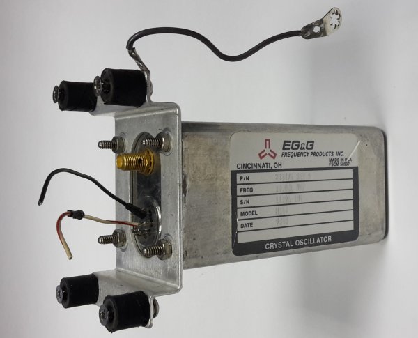 A photo of EG&G model H314 crystal oscillator