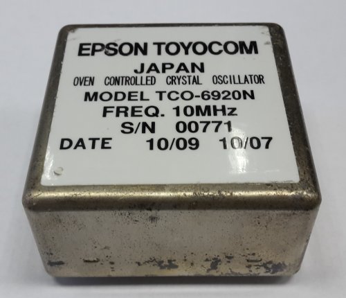 An Epson Toyocom double oven crystal oscillator