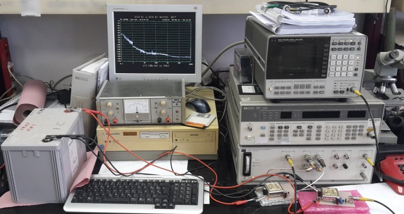 Measuring phase noise with battery supply