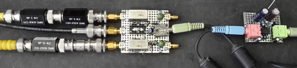 Whole setup, mixer and preamplifier